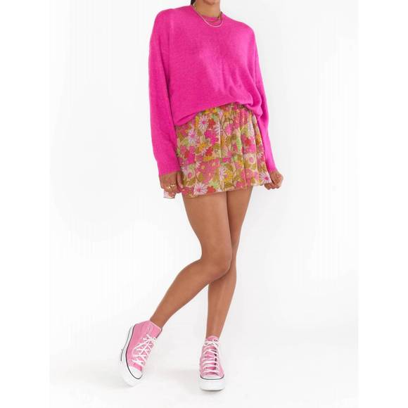 NEW SHOW ME YOUR MUMU aiden mini skirt in carnaby floral - Picture 4 of 4